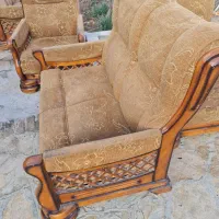 مبل ۷ نفره اسکلت چوبی،