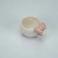 شات قهوه هلالی پاپیون دار