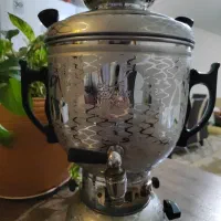 سماور گازی استیل طرح دار