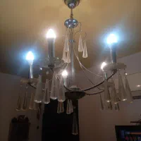 لوستر استیل ۵ شعله رنگ ثابت