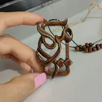 گردنبند چوبی اسم|بدلیجات|فیروزآباد (فارس), |دیوار