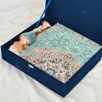 پک هدیه ترمه و گلدان فیروزه کوبی صنایع دستی|صنایع دستی و سایر لوازم تزئینی|اصفهان, شاه پسند|دیوار