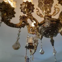 لوستر ۸شاخه برنزی زیبا و مناسب