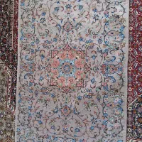 قالیچه دست بافت ابریشمی نقش شکوفه|فرش|دهج, |دیوار