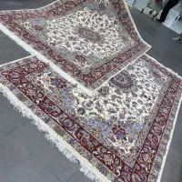 فرش دستباف (بساک)جفت ۶ متری ۵ رنگ ابریشم