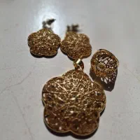 نیم ست آبکاری طلا|بدلیجات|تهران, تهرانسر شمالی|دیوار