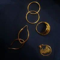 گوشواره انگشتر طلا با فاکتور