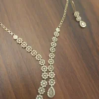 گوشواره و گردنبند تمام تراش|جواهرات|تهران, شهرک ولیعصر شمالی|دیوار