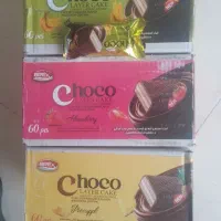 کیک میوه ای رویه شکلات