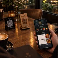 منوی دیجیتال کافه و رستوران / استند QR کد اختصاصی
