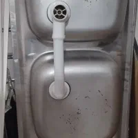 سینگ دو لگنه سالم وتمیز|آب‌چکان و نظم‌دهنده ظروف|نظرآباد, مسکن مهر نظرآباد|دیوار