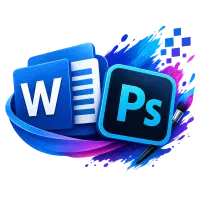 استخدام نیروی مسلط به Word و Photoshop چاپخانه
