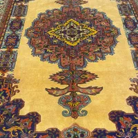 فرش دستباف بساک نقشه قشقایی جفت ۹۰ درصد ۶ متری|فرش|مشکیندشت, |دیوار