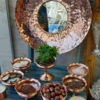 آینه و پیاله هفت سین مسی