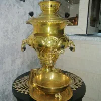 سماور برنجی ذغالی