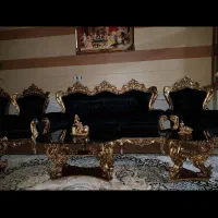 مبل استیل نه نفره وناهارخوری هشت نفره|مبلمان خانگی و میز عسلی|اصفهان, نصرآباد|دیوار