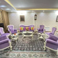 فروش مبل استیل 9 نفره با میز نهار خوری شش نفره