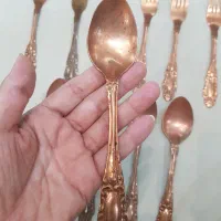 قاشق و چنگال مسی، قاشق مسی قدیمی ، چنگال مس آنتیک|کلکسیون اشیاء عتیقه|تهران, پونک|دیوار