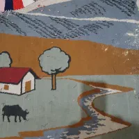 قالیچه|فرش|اصفهان, جوزدان الیادران|دیوار