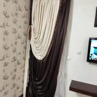 والان دکور پرده مخمل قهوه ای  ۲۸۵×۳۴۰|پرده، رانر، رومیزی|تهران, سبلان (لشگر)|دیوار