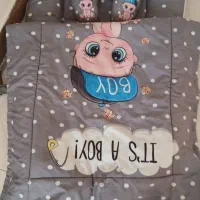 یه دست رختخواب کودک تا دوسال کاملا سالم  تمیز|اسباب و اثاث بچه|ملارد, |دیوار