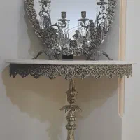 آینه و شمعدانی در حد نو