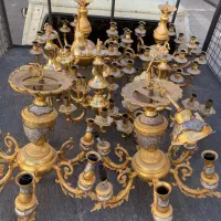 خریدار لوستر برنجی قدیمی  فروش ابکاری|لوستر و چراغ آویز|تهران, سعادت‌آباد|دیوار