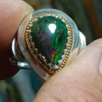 انگشتر اوپال طبیعی معدنی