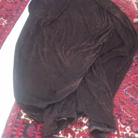 ۲ عدد پارچه مخمل قهوه ای
