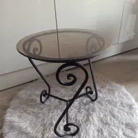 ست زیبای فرفورژه آباژور و شمعدان و عسلی|چراغ خواب و آباژور|کرج, گوهردشت|دیوار