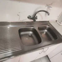 کابینت فلزی با درب mdf به همراه هود و سینک|مصالح و تجهیزات ساختمان|اراک, |دیوار