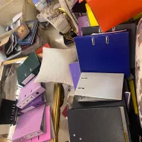 انواع زونکن لبه فلزی و پوشه های اداری تعداد بالا