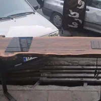 میز چوب راش اجاق برقی دو شعله پریز توکار هوشمند