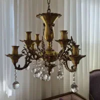 لوستر برنز ۴ شاخه|لوستر و چراغ آویز|قم, انسجام|دیوار