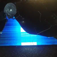 تلویزیون ۶۵ سام * پانل شکسته|تلویزیون و پروژکتور|رشت, چمارسرا|دیوار