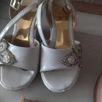 کفش مجلسی سایز 38و39و37کفشبچگانه سفید سایز 32|کیف، کفش، کمربند|آباده, |دیوار