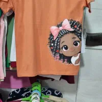 تیشرت چاپ دختر و ببعی|لباس|یزد, |دیوار