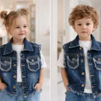 لباس بچه ست جین وست ، ۳ تا ۱۳ سال ، قیمت استثنایی