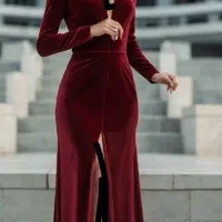 پیراهن مخمل شاین مجلسی