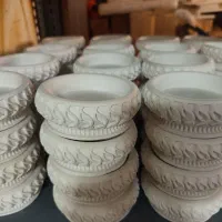 انواع ظروف هفت سینی و جاشمعی سنگ مصنوعی