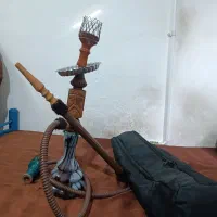 قلیان چوبی همراه کیف حمل