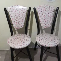 ۴عددصندلی غذاخوری درحدنوباروکش جداگانه پارچه ایی