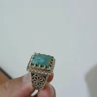 انگشتر  رکاب دست ساز  فیروز عنکبوتی  شماره ۶۲|جواهرات|کرمانشاه, |دیوار