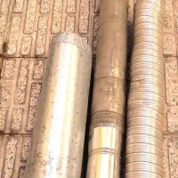 لوله بخاری دودکش الومینیوم80سانت/گالوانیزه170سانت