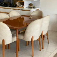 میزناهار خوری ۶ نفره|میز و صندلی غذاخوری|شیراز, شهرک گلستان شمالی|دیوار