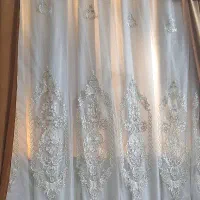 پارچه پرده ای مدل تخت نگین دار ۴متری وکتیبه ۴متری|پرده، رانر، رومیزی|شوش, |دیوار