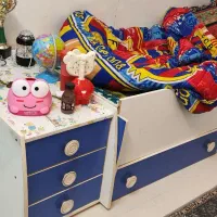 تخت یک نفره با کمد کنار هم نوجوان هم جوان