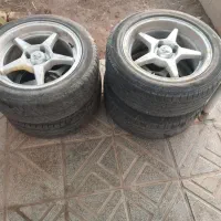 چهار حلقه رینگ اسپرت و لاستیک سایز ۱۴