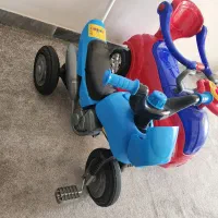 سه چرخه با دسته هدایت مادر|دوچرخه، اسکیت، اسکوتر|بوشهر, |دیوار