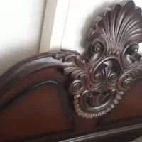 سرویس خواب دونفره چوب با تشک عالی|تخت و سرویس خواب|تهران, سید خندان (جلفا)|دیوار